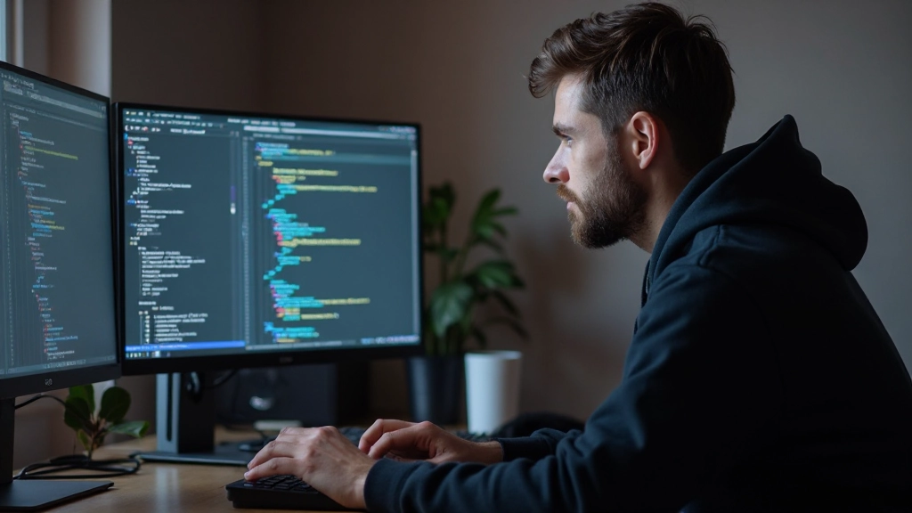 Code editor scherm met CSS Grid template definitions en live preview