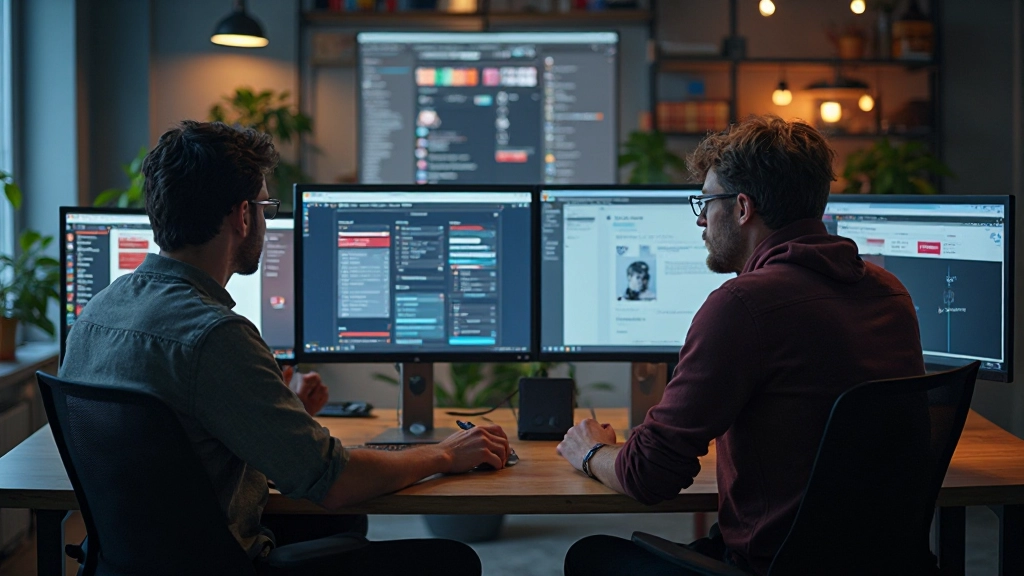 Team aan het werk met layout-systemen